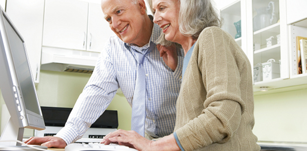 Older Couple and Computer