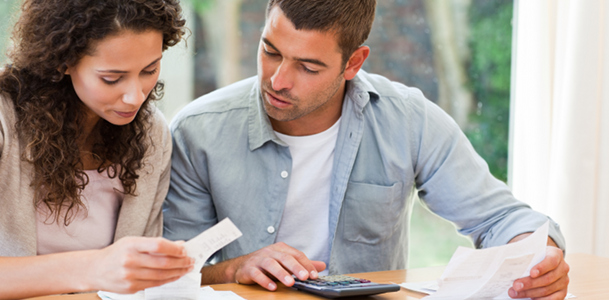 Young Couple With Bills